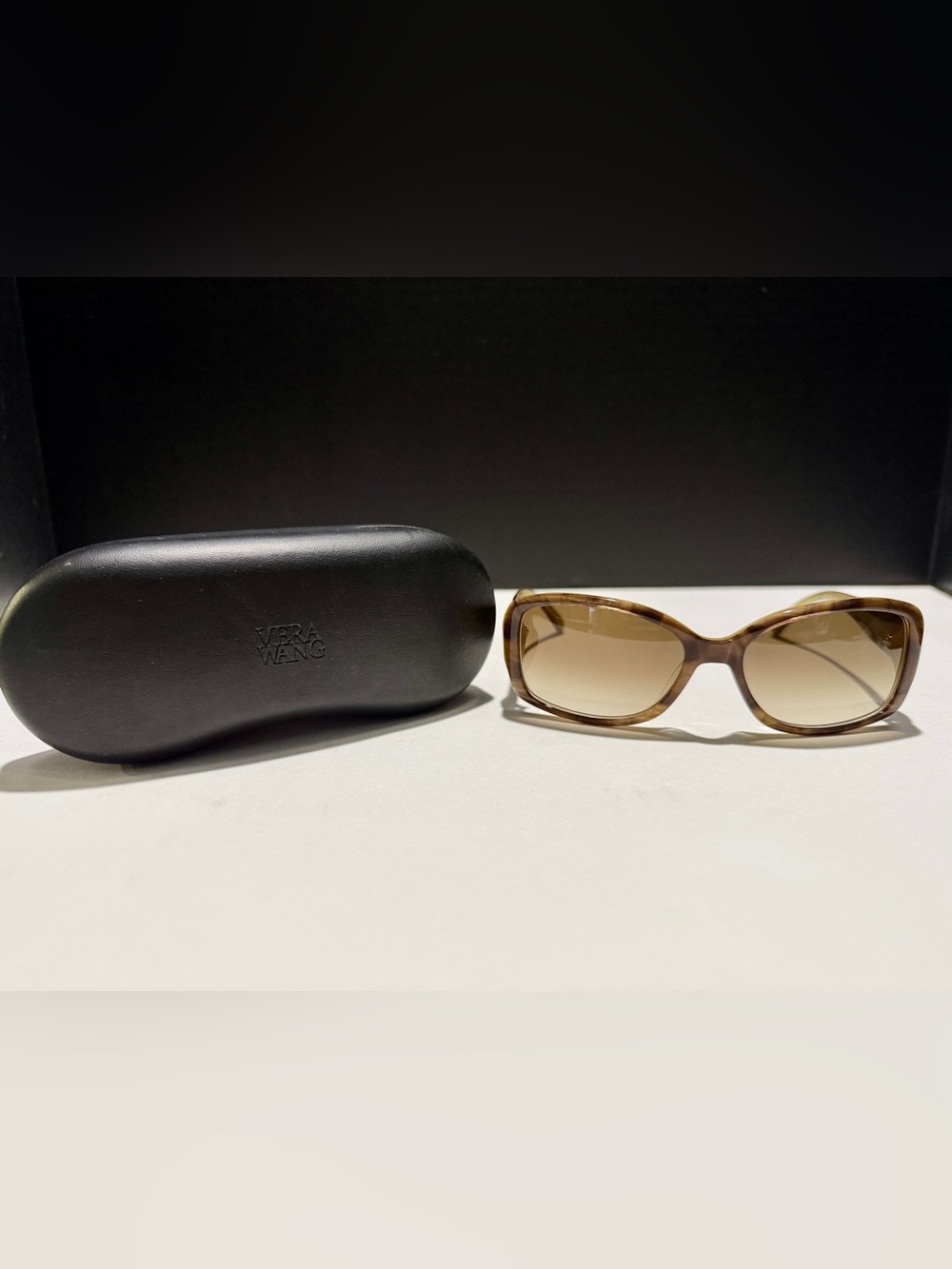 Vera Wang Brown Gradient Oval Sunglasses